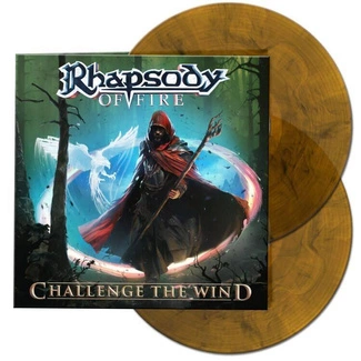 RHAPSODY OF FIRE Challenge The Wind ORANGE BLACK MARBLED 2LP