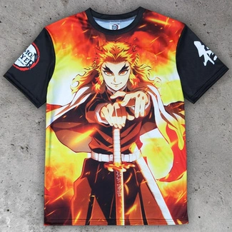 Kimetsu no Yaiba T-Shirt Kyojuro Rengoku  Size M