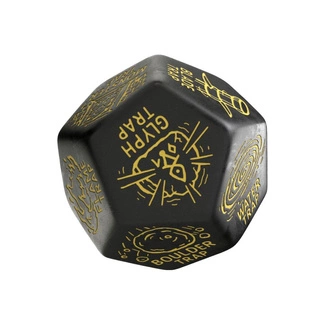 Viridian Jumbo Dice Trap Generator Die D12 Black