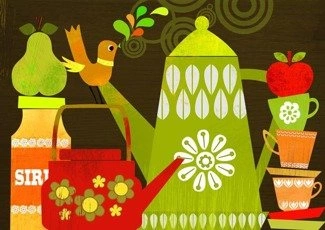 Retro Kitchen PLAKAT