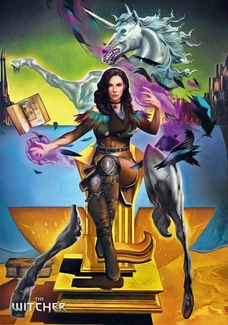 Wild Hunt Game Art Chronicles Puzzle Yennefer inspired by Salvador Dali (1000 pieces)