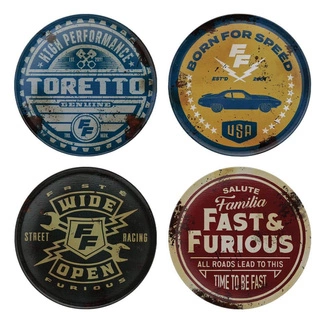 Fast & Furious Coaster 4-Pack Vintage Style