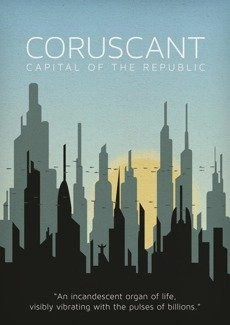 Star Wars - Coruscant PLAKAT