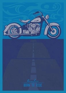 Vintage Harley PLAKAT