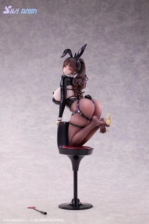 Original Character PVC Statue 1/6 Champagne and Bunny Girl Rose Black Stocking Ver. 31 cm