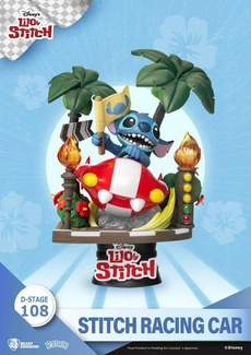 Lilo & Stitch - Stitch Racing Car PVC Diorama