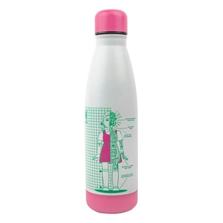 Squid Game Thermo Water Bottle Young-hee Blue & White Print