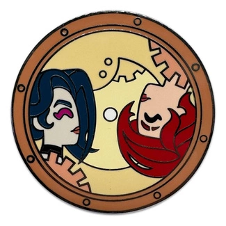 Arcane Pin Badge Vi & Jinx Record 5 cm
