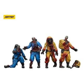 Zombie Dark Source Action Figures 4-Pack Biochemical Lab Team 8 cm