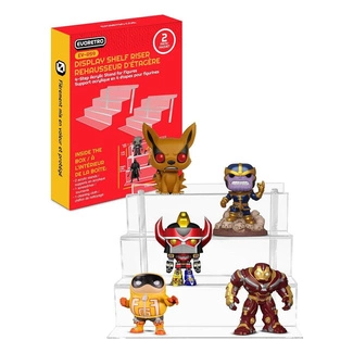 Evoretro Acrylic Shelf Riser 2-Pack RS9