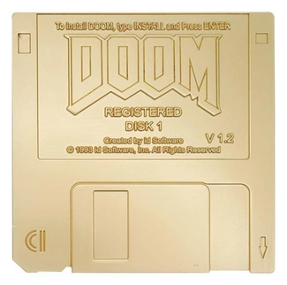 Doom Replik Floppy Disk Gold Plated Limited Edition