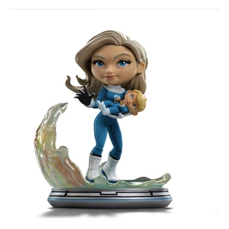 Fantastic Four Mini Co. PVC Figure Invisible Woman and Franklin 15 cm