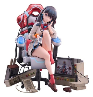 SSSS. Gridman Universe BiCute Bunnies PVC Statue Rikka Takarada Gaming Chair Ver. 19 cm