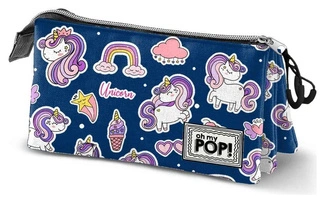 Oh My Pop! Triple Pencil case Magical Multicolour