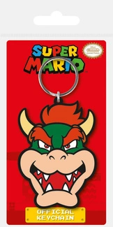 Super Mario Rubber Keychain Bowser 6 cm