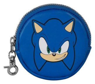 Sonic - The Hedgehog Face-Cookie Coin Purse SEGA Blue