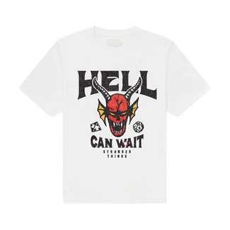 Stranger Things T-Shirt Hell Can Wait (white)
