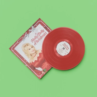 DOLLY PARTON A Holly Dolly Christmas LP RED