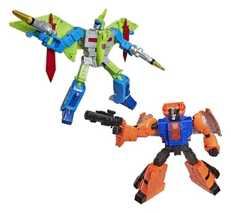Transformers Age of the Primes Leader Class Action Figure 2-Pack G2 G2 Dinobot Swoop &amp; G2 Dinobot Sludge 19 cm