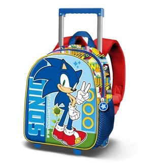 Sonic The Hedgehog 3D Backpack with Wheels Unstoppable Blue Small