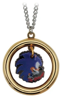 Sonic - The Hedgehog Necklace with Pendant Ring