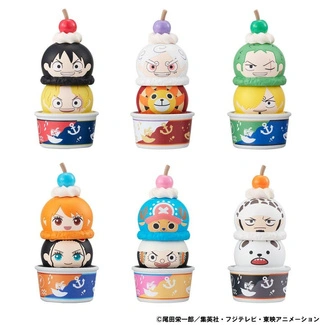 One Piece Tsumichen Stack up & Change Trading Figure 6-Pack 8 cm (with gift)