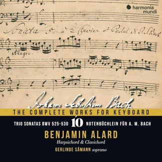 BACH The Complete Works For Keyboard Vol 10 Trio Sonatas BWV 525-530 Notebook for AM Bach Alard Samann 3CD
