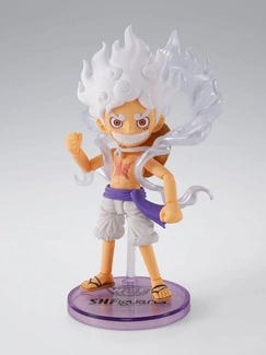 One Piece World Collactable Figures x S.H. Figuarts Action Figure Monkey D. Luffy Gear 5 8 cm