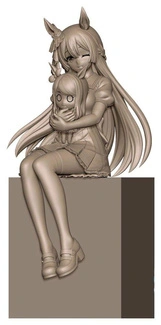 Pretty Derby XStellar PVC Statue Satono Diamond Sitting Ver. 20 cm