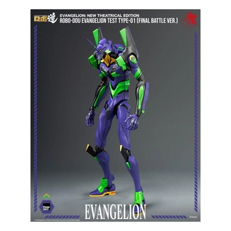 New Theatrical Edition Robo-Dou Action Figure Evangelion Test Type - 01 Final Battle Version 25 cm
