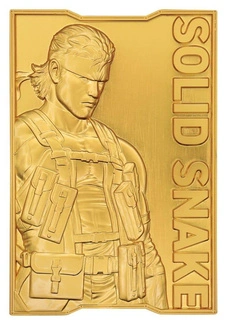 Metal Gear Solid 2 Ingot Snake 24k Gold Plated Limited Edition
