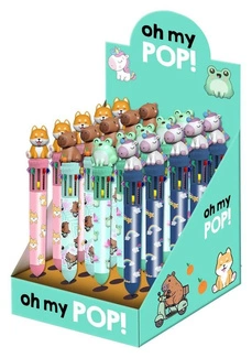 Oh My Pop ! Multicoloured ball pen Mix - Display (24)