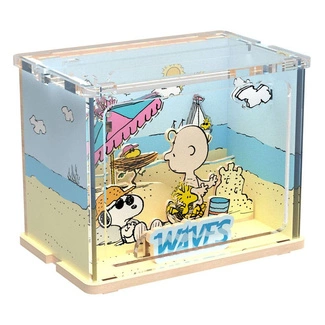 Peanuts Puremind DIY Construction Mini Scene Chilling at the Beach