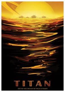 Tytan, księżyc Saturna PLAKAT
