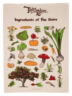 Lord of the Rings Tea Towel Ingredients of The Shire (Tales of the Shire (2025)) 69 cm