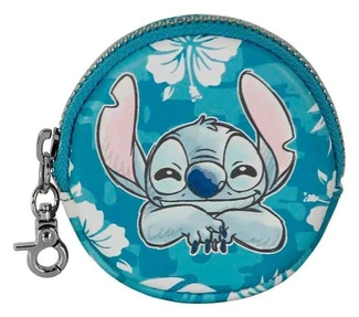 Lilo & Stitch Face-Cookie Coin Purse Aloha Blue