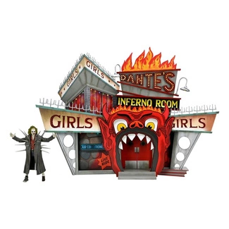 Beetlejuice (1988) Diorama Trenchcoat with Spikes Inferno Room Deluxe Set