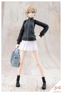 Sousai Shojo Teien Plastic Model Kit 1/10 Rui Saotome Touhou High School Tracksuit Dreaming Style Midnight Onyx 16 cm