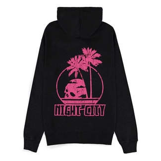 Cyberpunk 2077 Zipper Hoodie Night City Size L