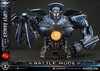Pacific Rim Life Size Bust 1/1 Gipsy Danger Battle Mode 75 cm