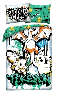 Pokémon Duvet Set Ver. 18 140 x 200 cm / 70 x 90 cm