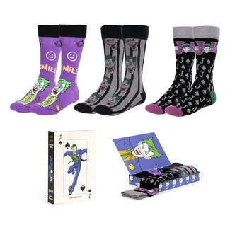 DC Comics Socks 3-Pack Joker 38-45