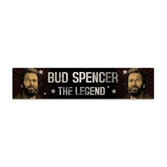 Bud Spencer Tin Sign with Magnet The Legend 16 x 3,5 cm