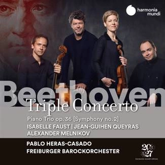 BEETHOVEN Triple Concerto With Piano Trio Faust Queyras Melnikov Heras-Casado CD DIGIPAK