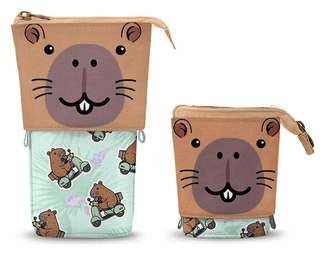 Oh My Pop! Cute Pencil case Capybara Green
