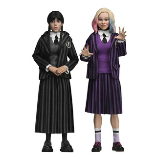 Wednesday Action Figures 2 Pack Wednesday Addams (Nevermore Uniform) and Enid 20 cm