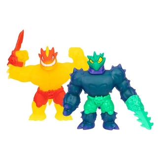 Heroes of Goo Jit Zu Meteor Madness Stretch Figures 2-Pack Flame Blazagon vs. Cacticus 13 cm