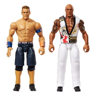 WWE Main Event Showdown Action Figures The Rock Final Boss vs John Cena 2-Pack 15 cm