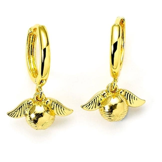Harry Potter Earrings Golden Snitch (Golden Tone)