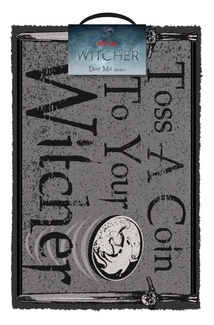 The Witcher Doormat Toss a Coin 40 x 60 cm